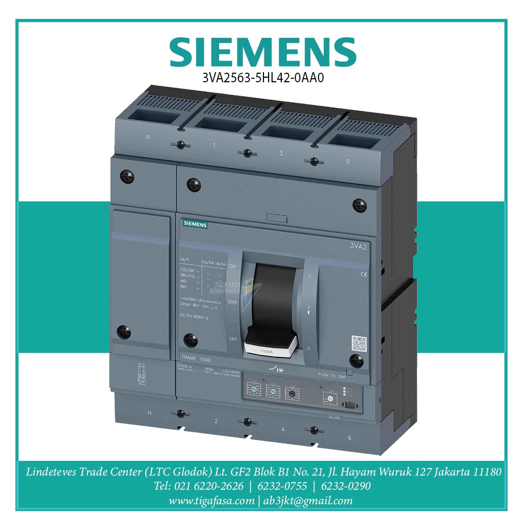 3VA2563-5HL42-0AA0 MCCB 4P 250-630A 55kA 