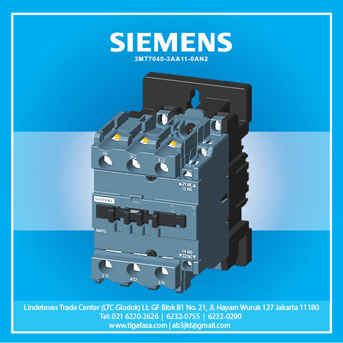 3MT7040-3AA11-0AN2 MC 40A 1NO+1NC AC 220V