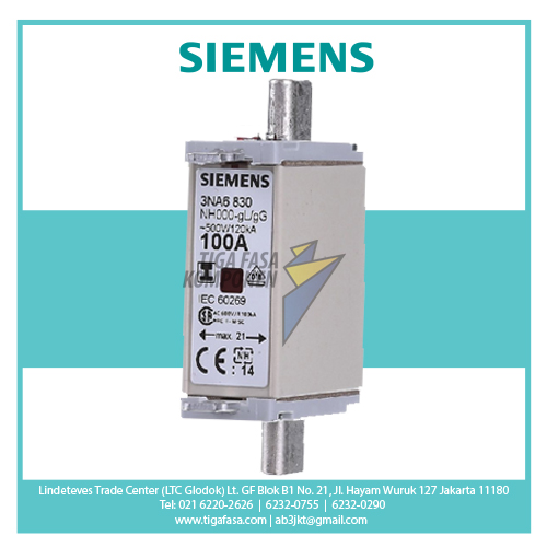3NA6830 FUSE NH000 100A