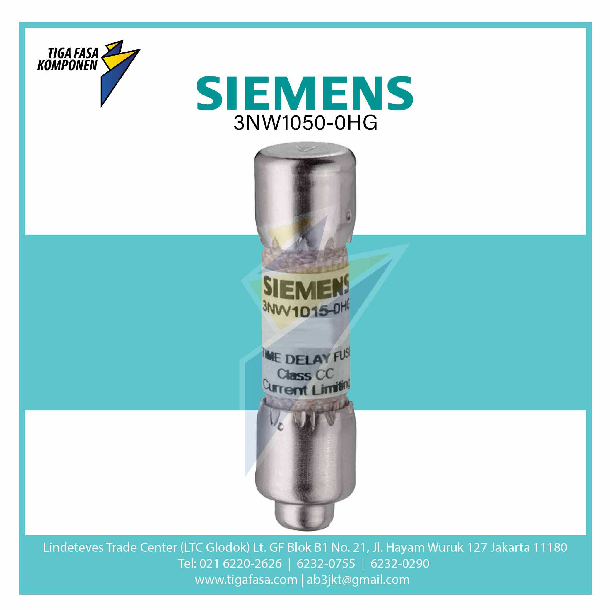 3NW1050-0HG SENTRON Cylindrical Fuse Link 5 A