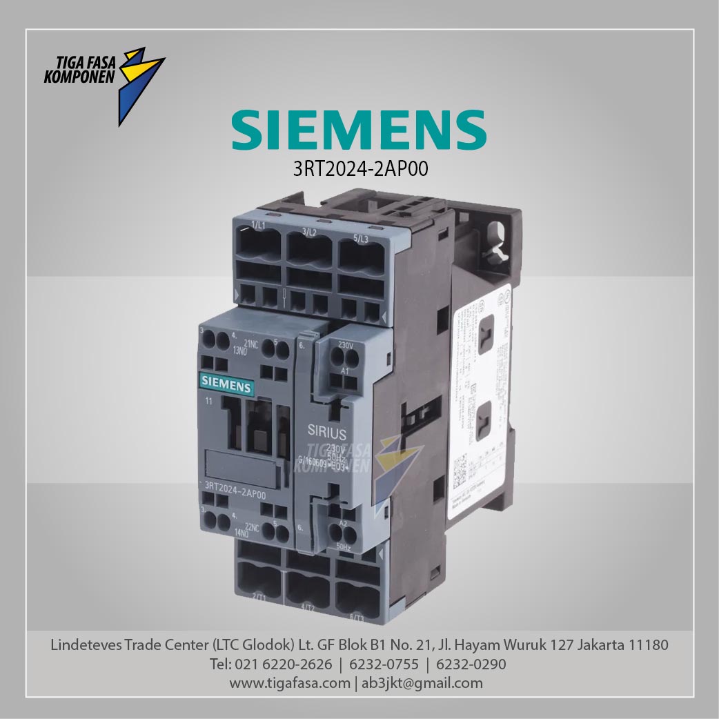 3RT2024-2AP00 MC 12 A 5.5 kW / 400 V 3P 230 V AC 50 Hz