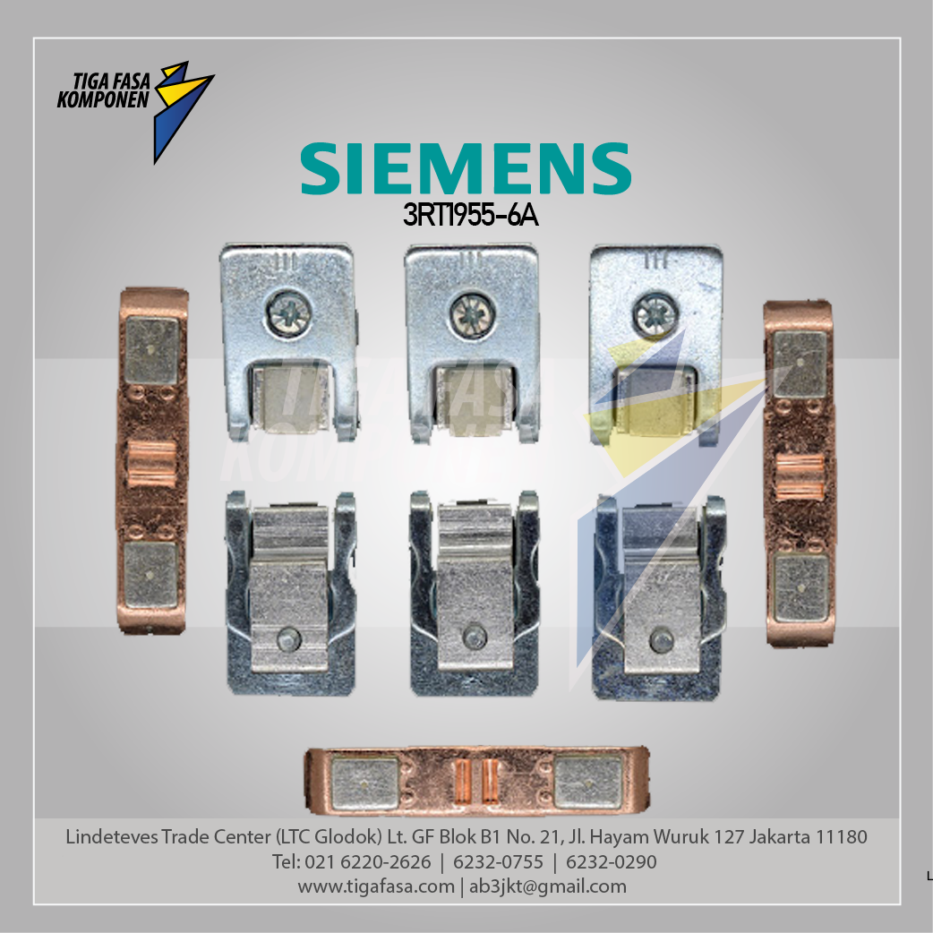 3RT1955-6A Contact Pieces for 3RT1055 consists of 3 movable and 6 fixed