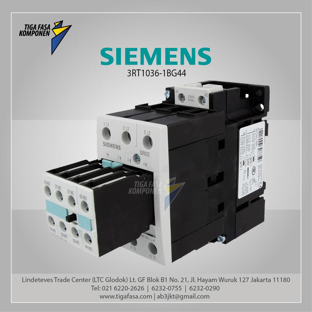 3RT1036-1BG44 MC-22kW 125VDC 2NO 2NC