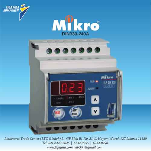 DIN330-240A Earth Leakage Relay MIKRO 