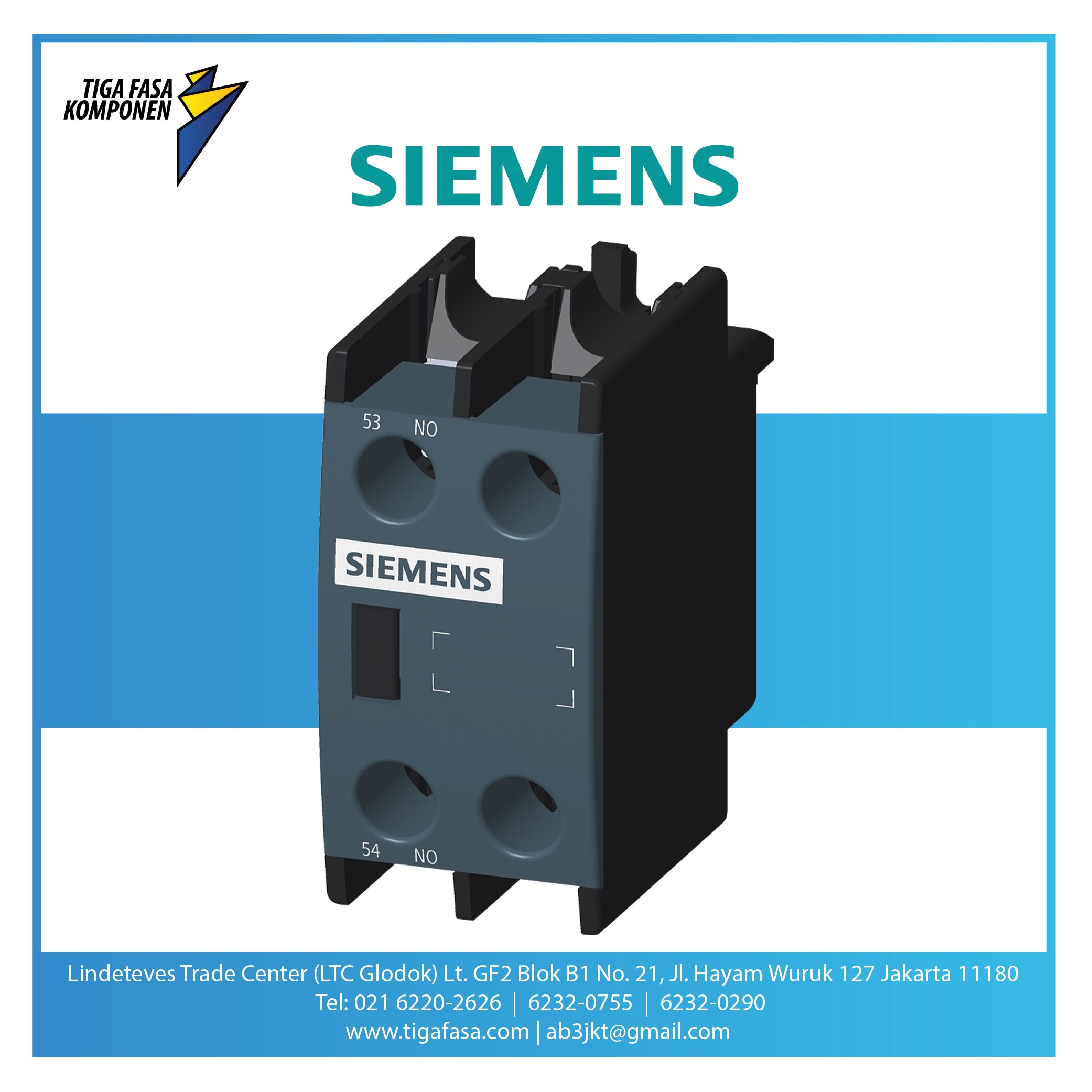 3MH7901-0CT10 Auxiliary Switch Front 1 NC 