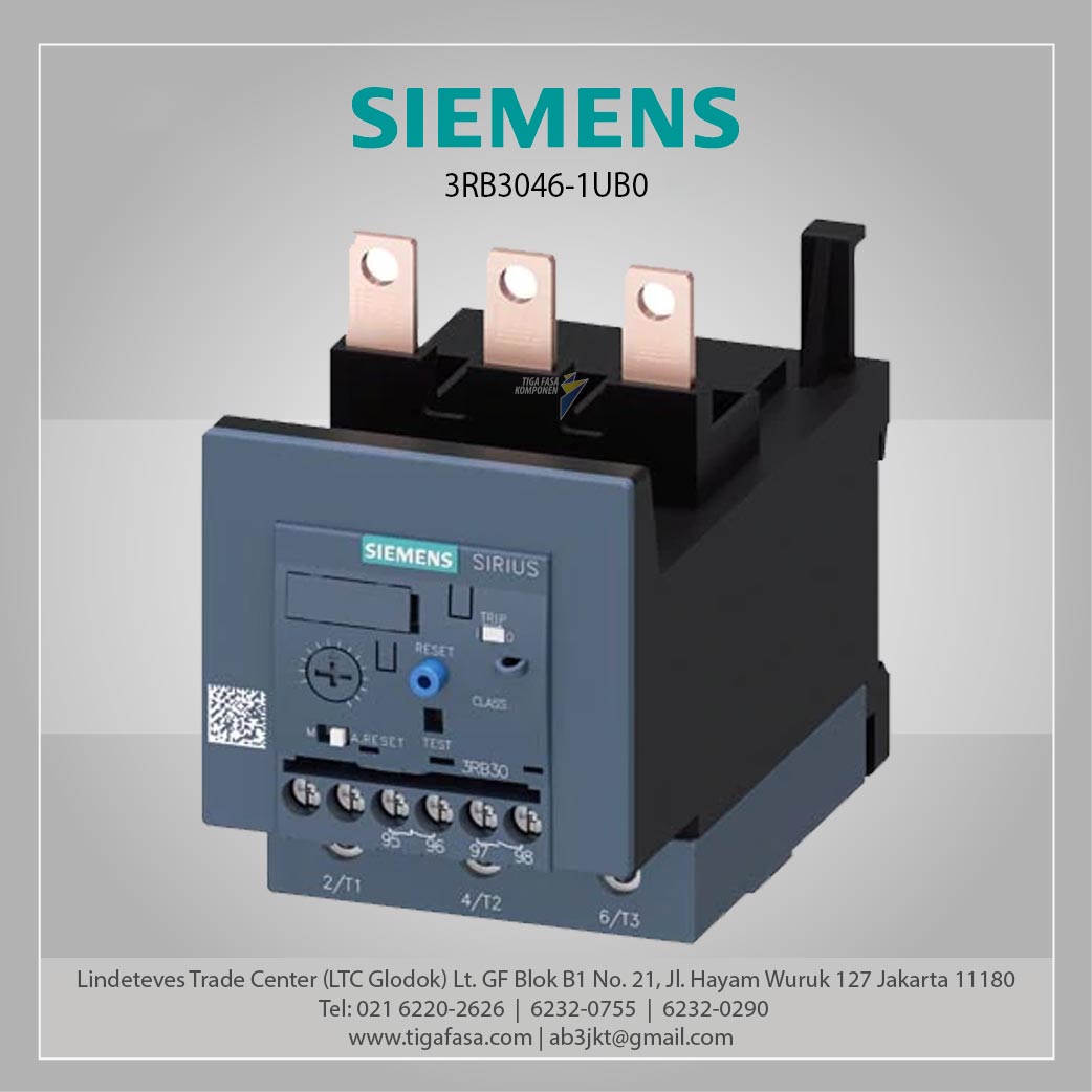 3RB3046-1UB0 Overload Relay 12.5...50 A  Size S3 Class 10E