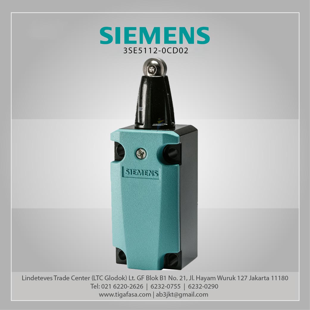 3SE5112-0CD02 Position Switch Metal (M20 x 1.5) 1 NO/1 NC 13 mm