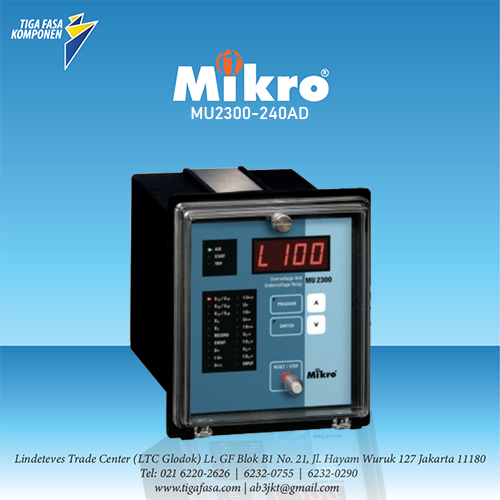 MU2300-240AD MV Voltage Relay MIKRO 