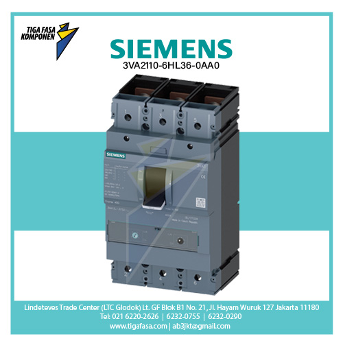 3VA2110-6HL36-0AA0 MCCB 3P 40-100A 85kA 