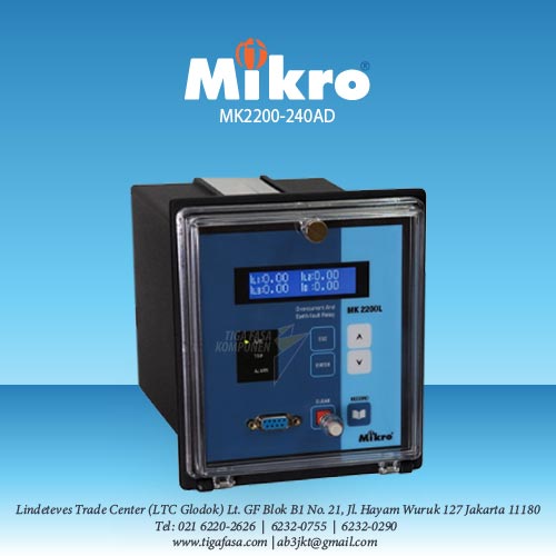 MK2200-240AD Over Current & Earth Fault Relay 50/60Hz 84-265 V AC/DC  