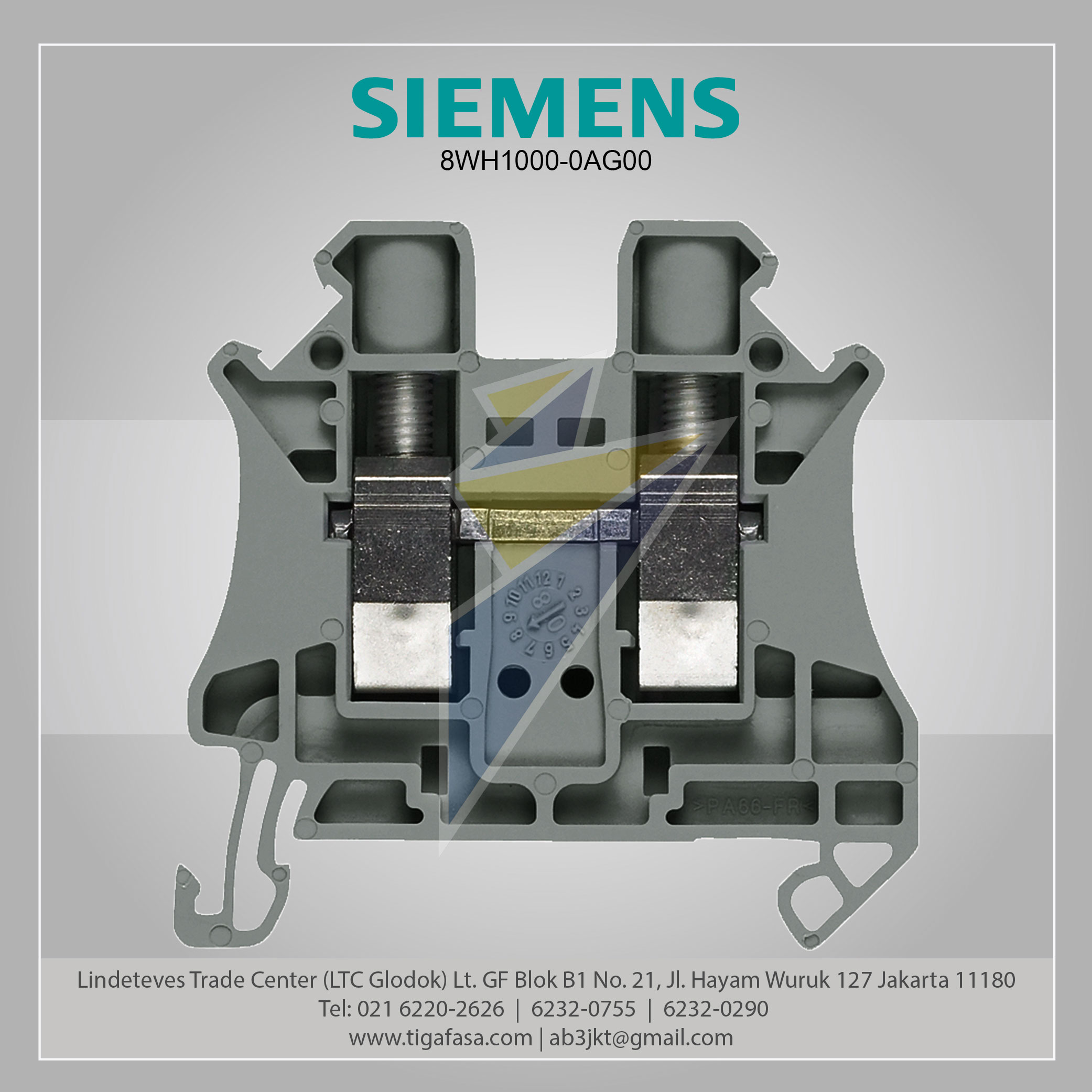 8WH1000-0AG00 Terminal Screw 4 mm² Gray
