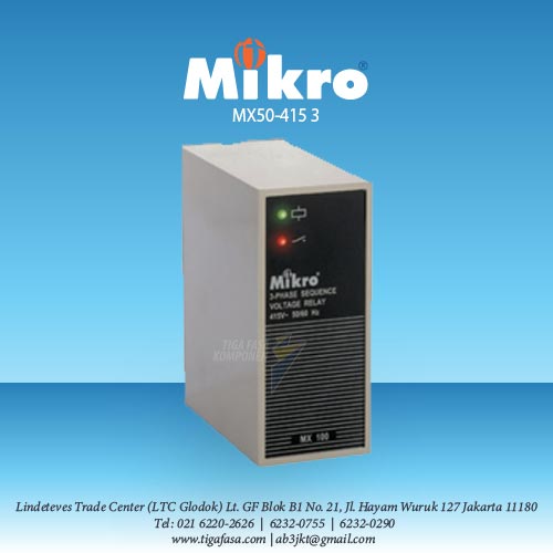 MX50-415 Voltage Relay 415VAC MIKRO  
