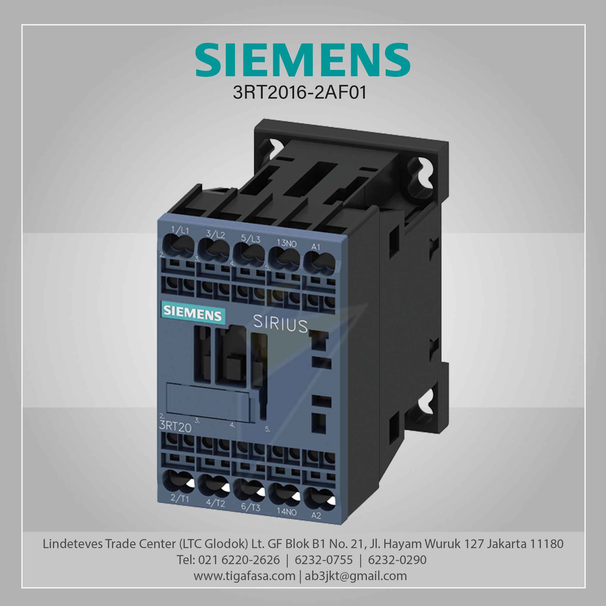 3RT2016-2AF01 MC 9 A 4 kW / 400 V 3P 110 V AC 50/60 Hz