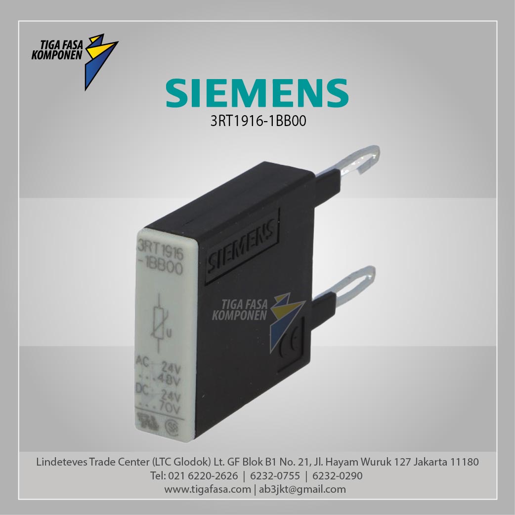 3RT1916-1BB00 Varistor Size 00 24-48Vac / 24-70Vdc