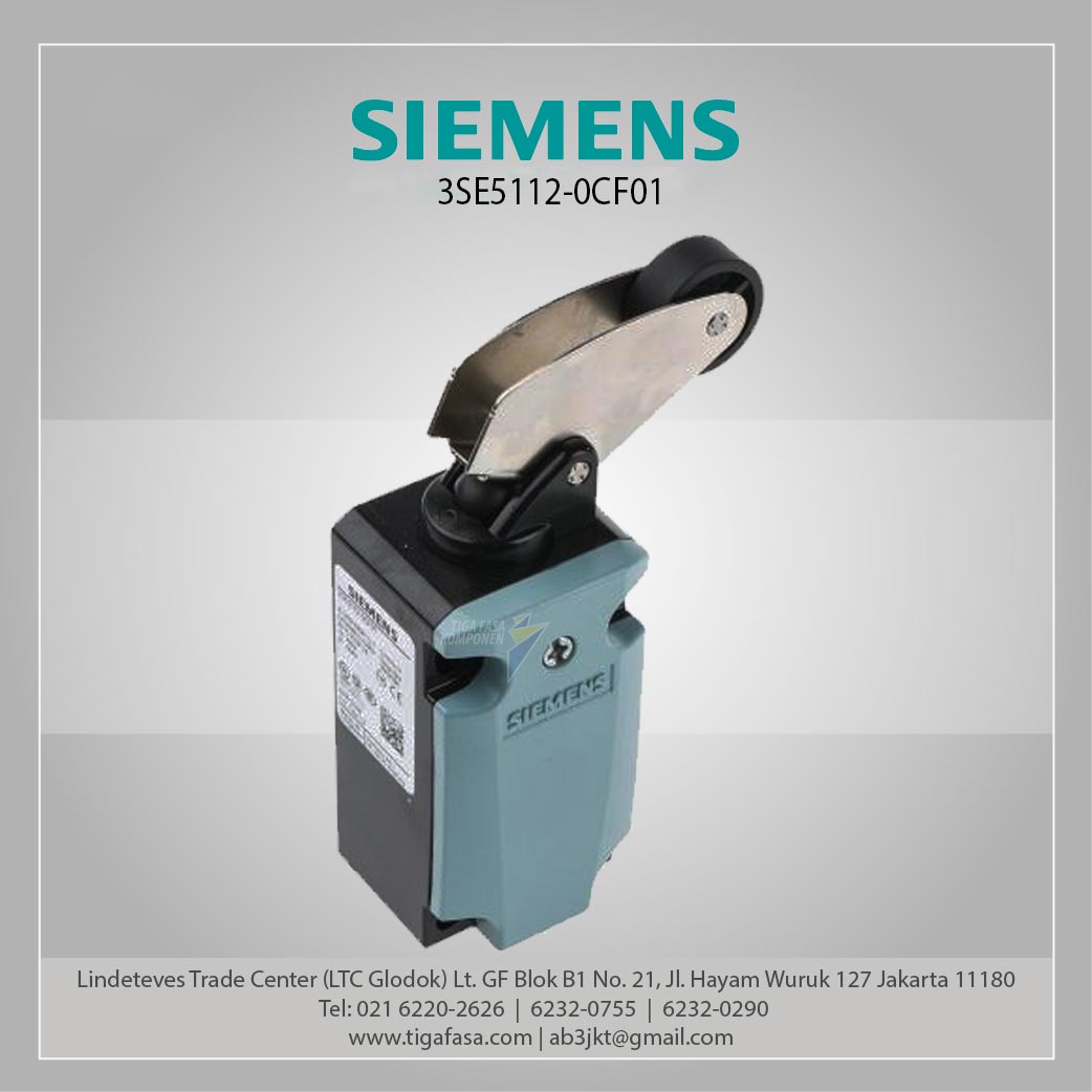 3SE5112-0CF01 Position Switch Metal (M20 x 1.5) 1 NO/1 NC 22mm