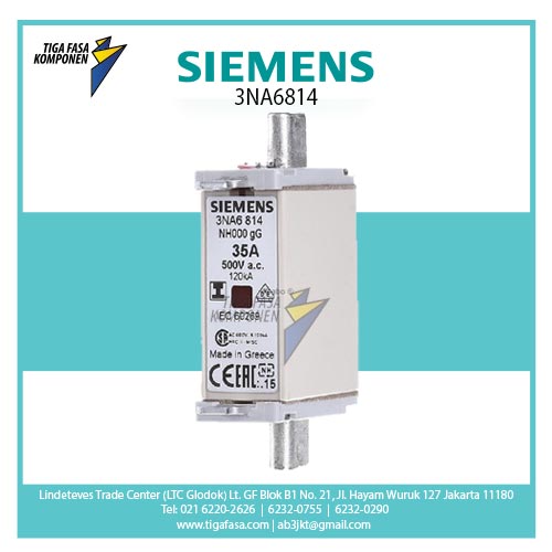 3NA6814 FUSE NH000 35A
