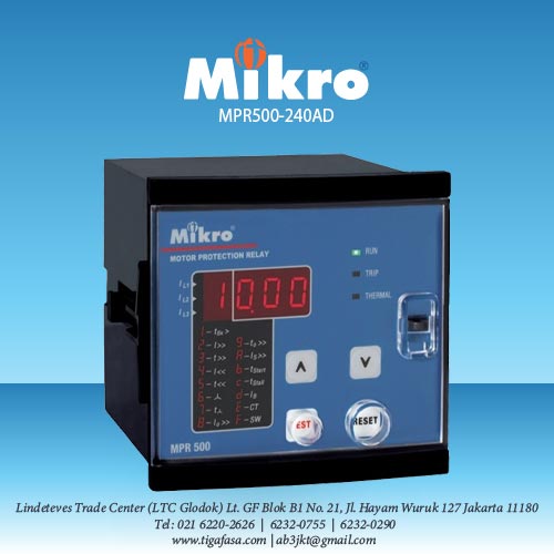 MPR500-240AD Motor Protection Relay MIKRO 