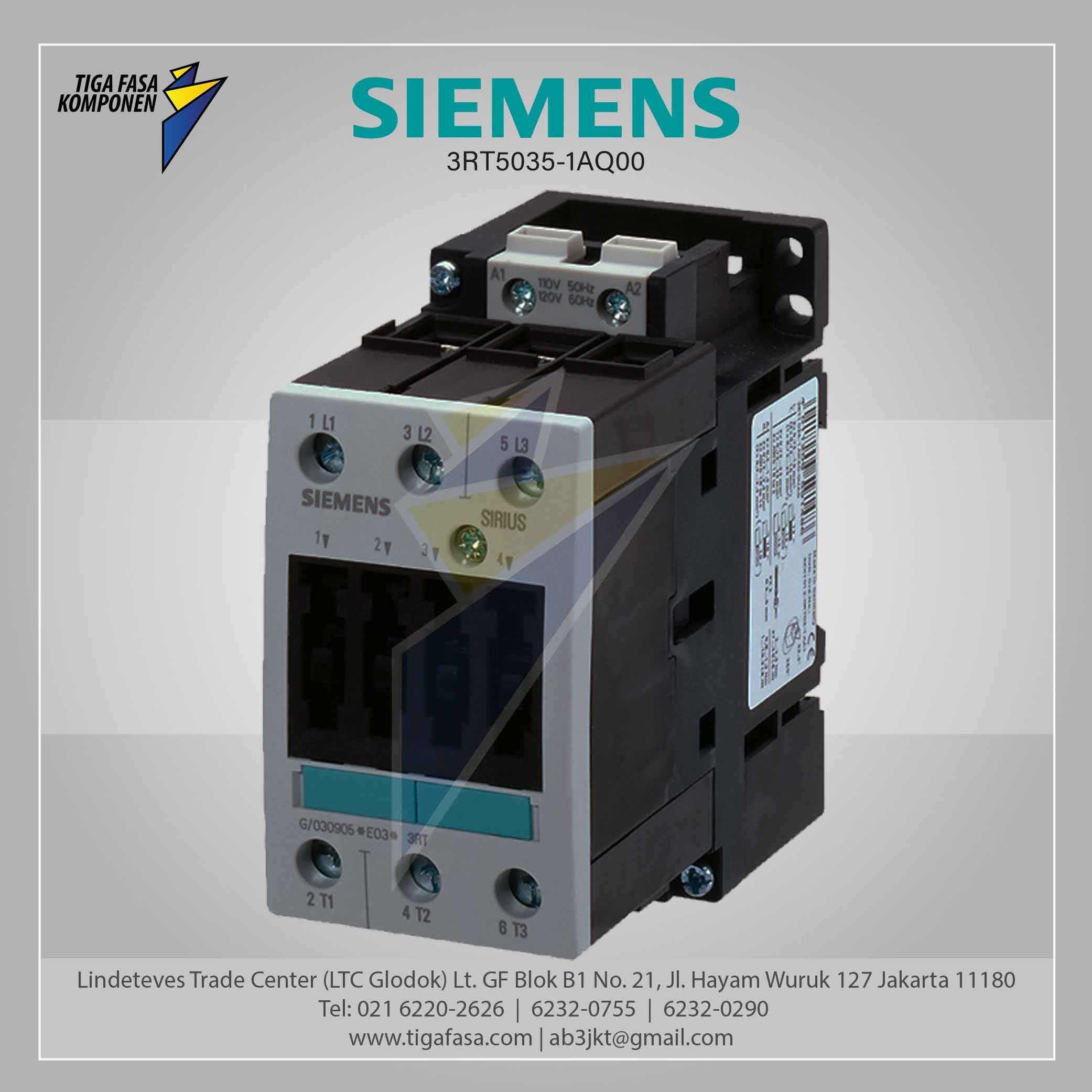 3RT5035-1AQ00 MC AC 380 V 18,5 kW 400 V 3P