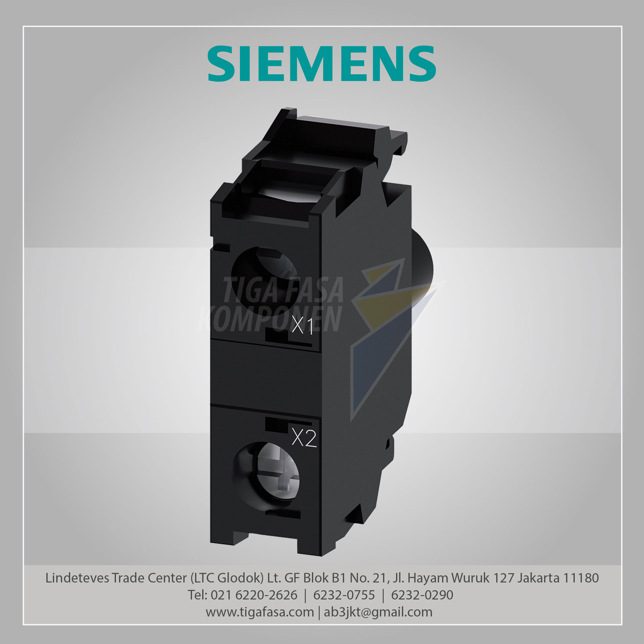 3SU1401-1BB40-1AA0 LED module with integrated LED 24 V AC/DC, green