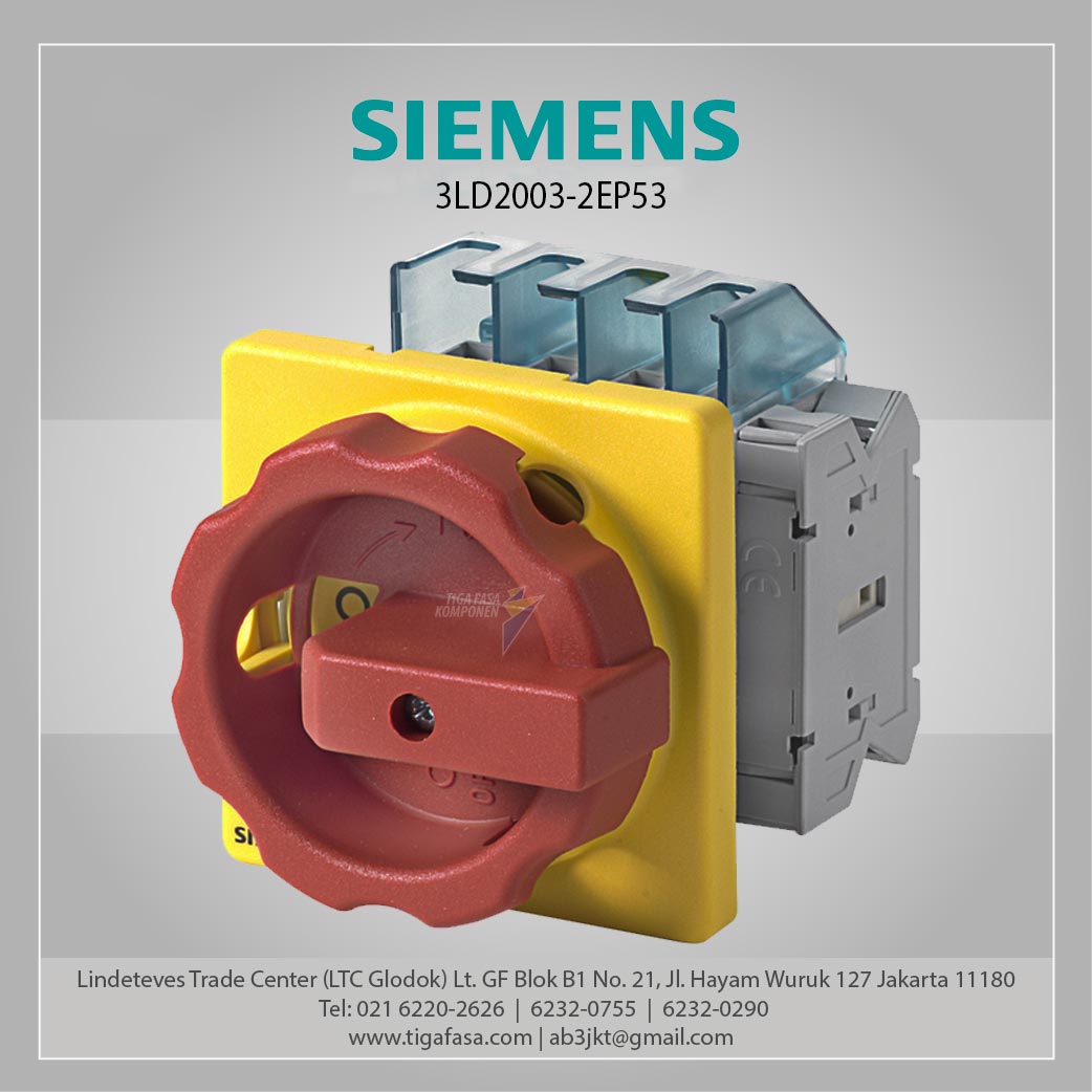 3LD2003-2EP53 Switch Disconnector 16A 4P Red/Yellow