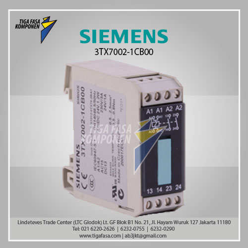 3TX7002-1CB00 The preferred successor is LZS:RT4A4L24 2 NO, 24 V AC/DC