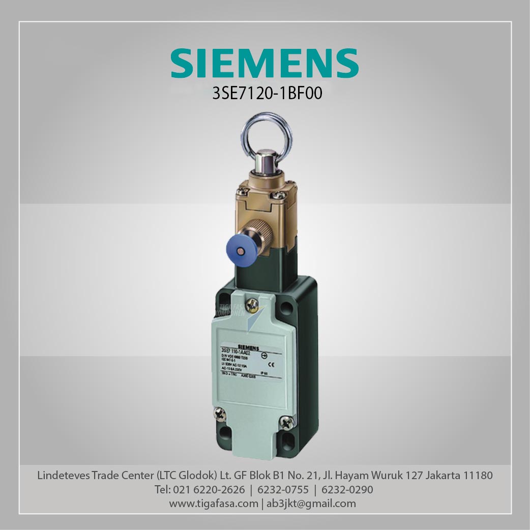 3SE7120-1BF00 Cable Operated Switch Metal Enclosure 2x M20x1.5; 2 NC