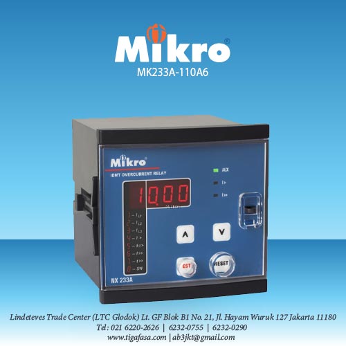 MK233A-110A6 IDMT Over Current 60Hz 94-127 V AC MIKRO 