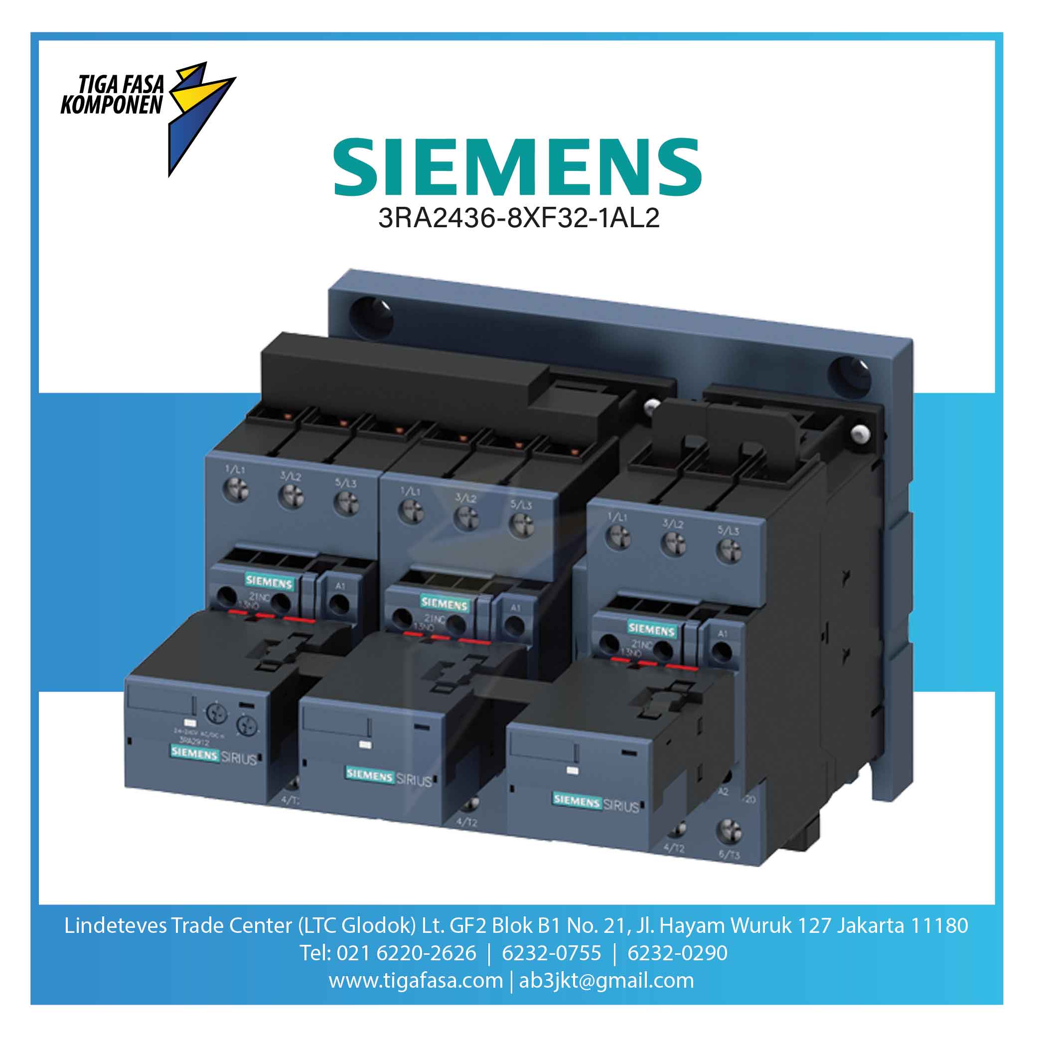 3RA2437-8XF32-1AL2 MC Star Delta 55kW 230 V AC