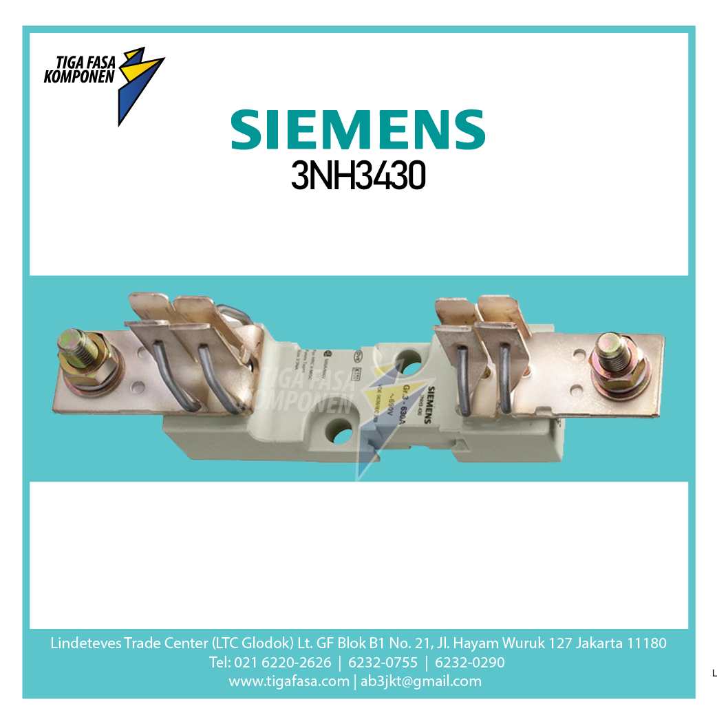 3NH3430 Fuse Base S3 630A, 1P