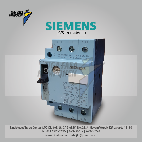 3VS1300-0ML00 MPCB 6...10 A 415 V 10 kA