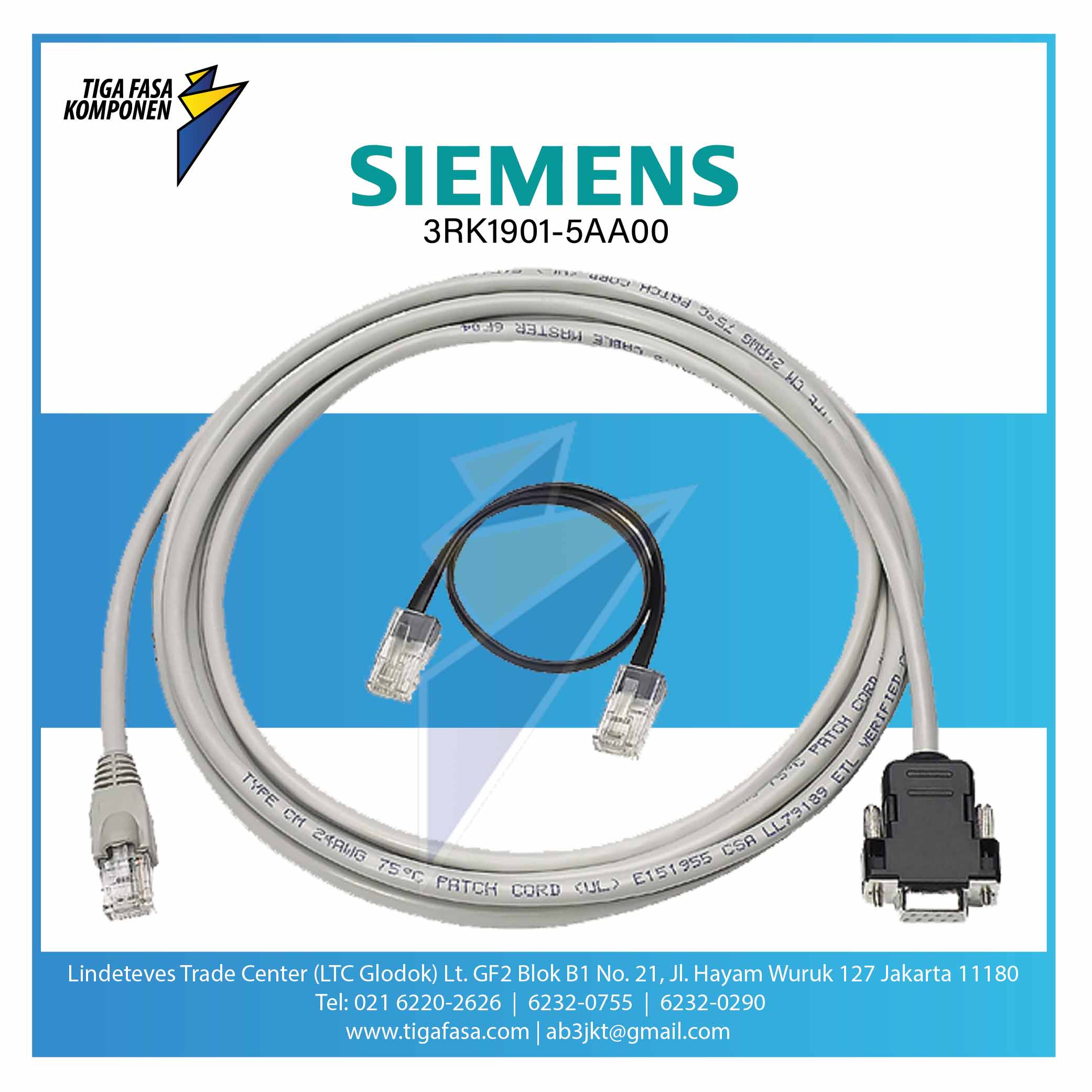 3RK1901-5AA00 Cable set AS-Interface Safety monitor 1 PC