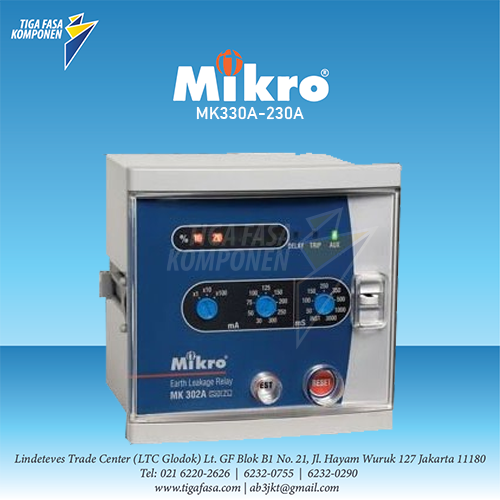 MK330A-230A Reclosong Earth Leakage Relay MIKRO 