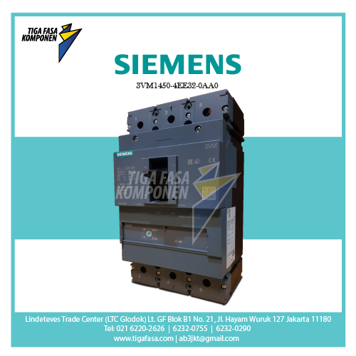3VM1450-5EE32-0AA0 MCCB 3P 55kA 350-500A 