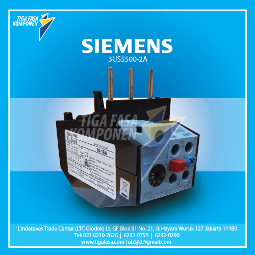 3US5500-2A Overload Relay 10...16 A 10 A Size 1 