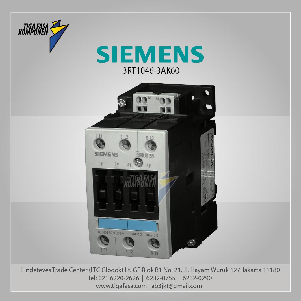 3RT1046-3AK60 MC-45kW V, AC 110 V 50 HZ 120 V 60 HZ