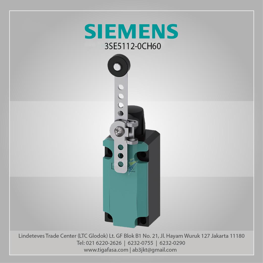3SE5112-0CH60 Position Switch Metal (M20 x 1.5) 1 NO/1 NC 19mm