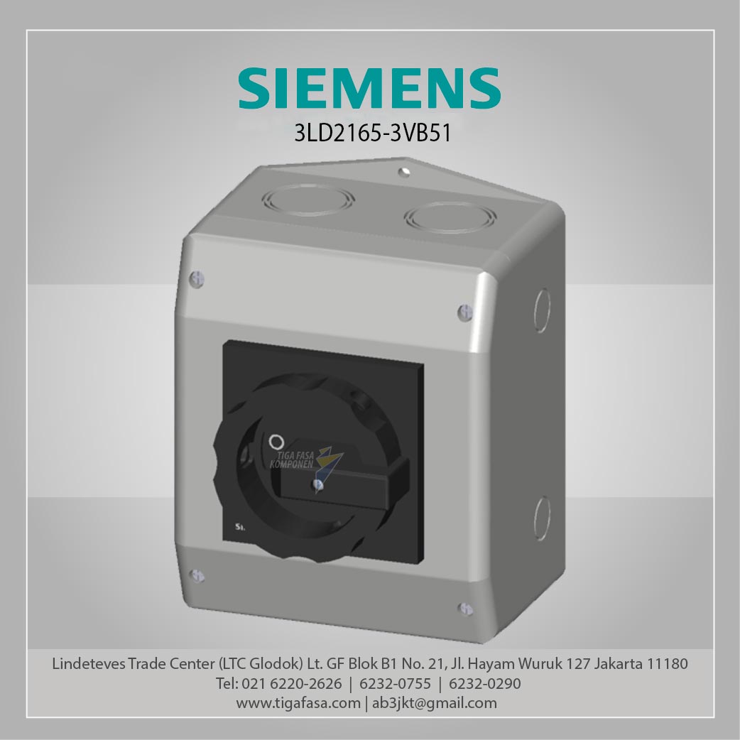 3LD2165-3VB51 Switch Disconnector 25A 6P Black