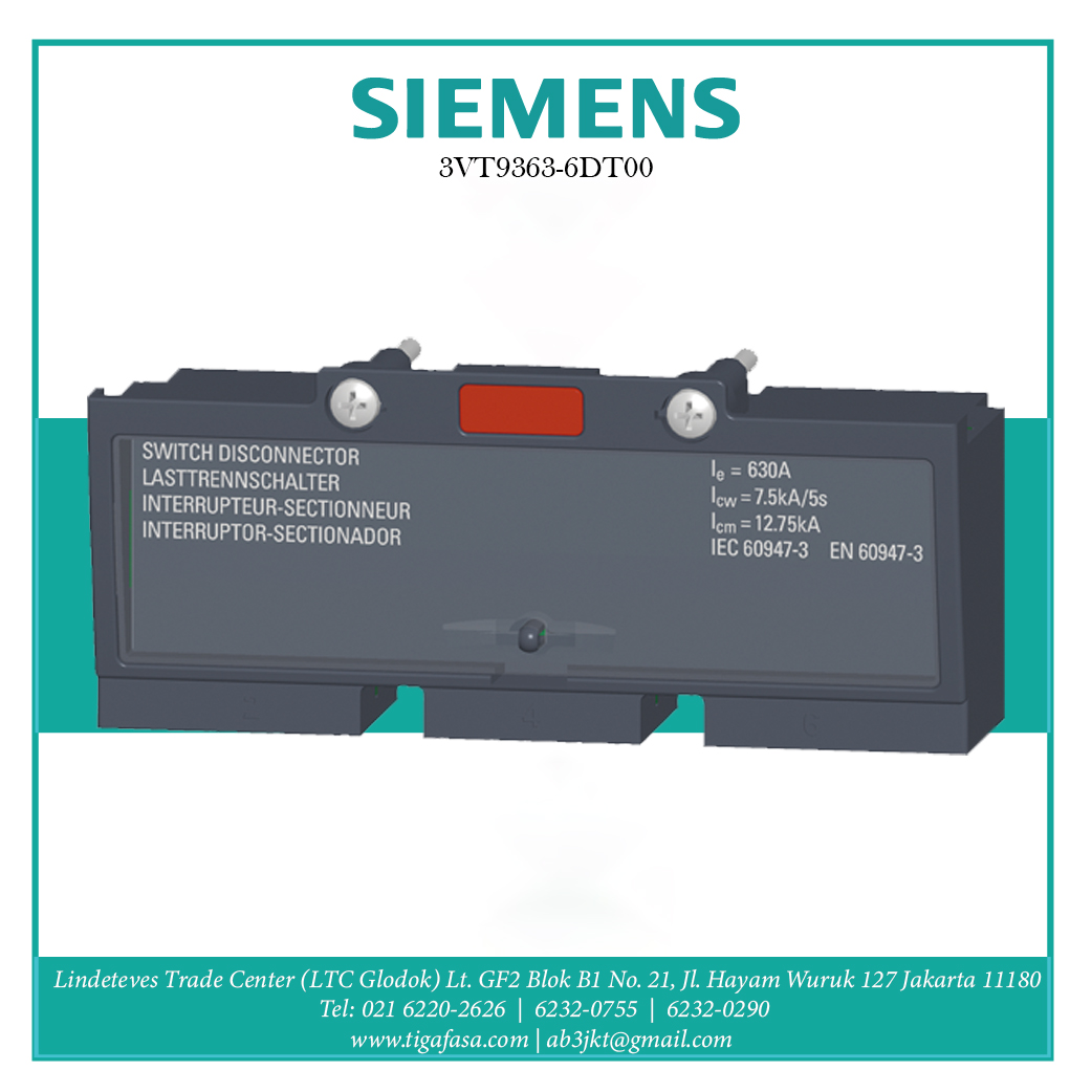 3VT9363-6DT00. Switch Disconnector Module  