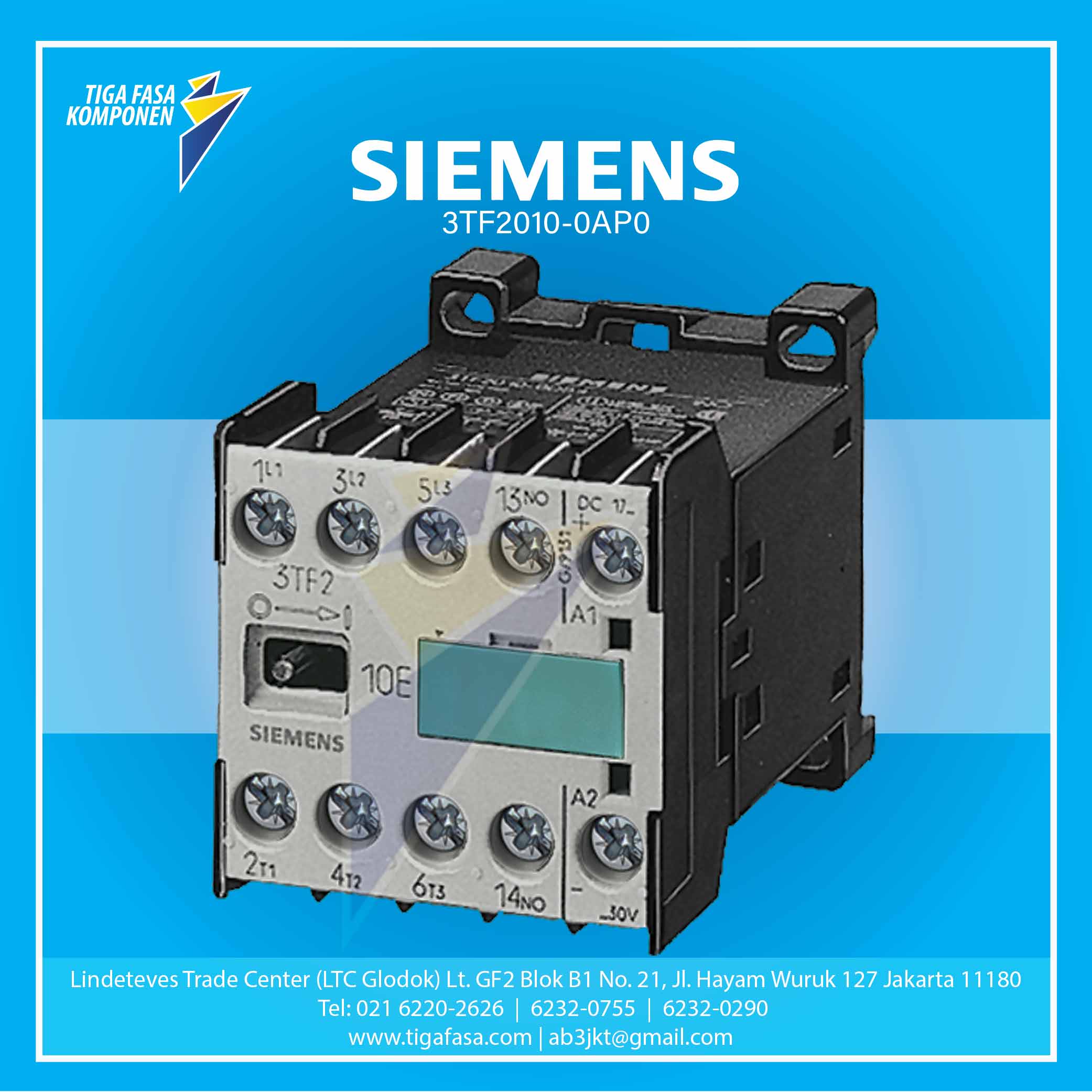 3TF2010-0AP0 Kontaktor Siemens 230VAC